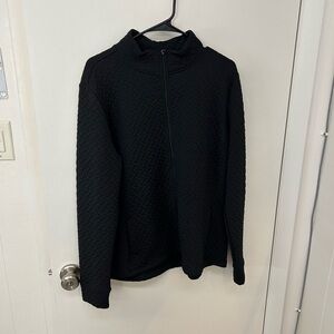 Lady Hagen Black Zip Up Sweater